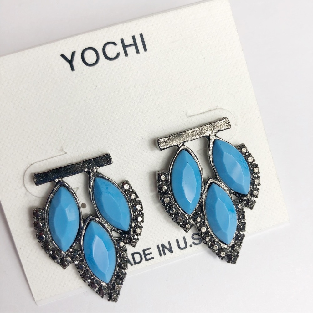 YOCHI Faux Stone Bohemian Earrings